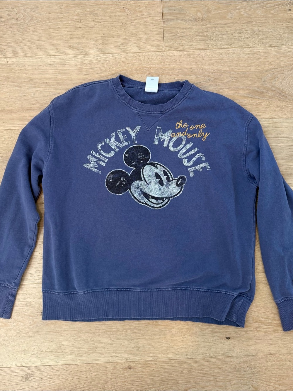 Disney Navy Mickey Mouse Graphic Crewneck Sweater